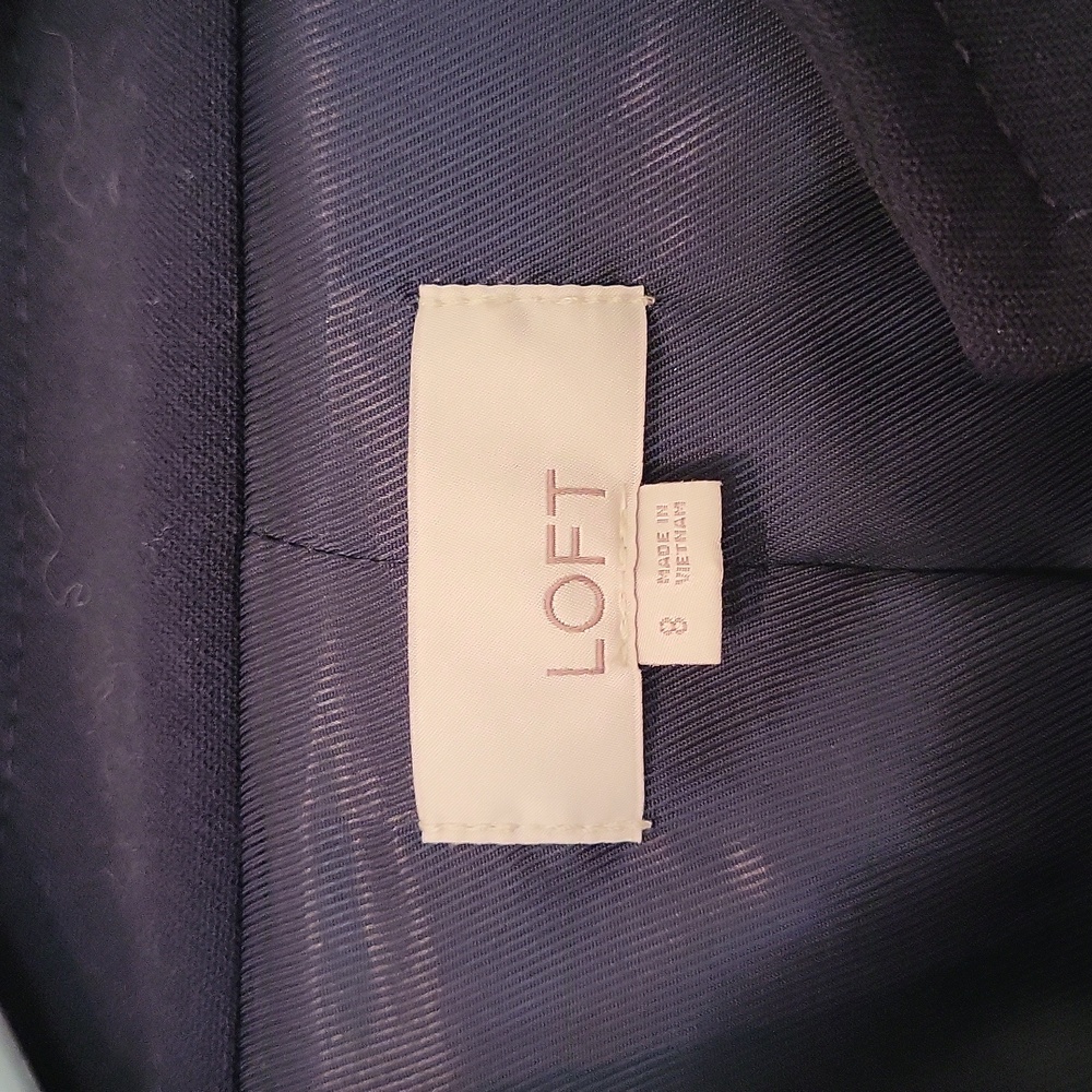 Loft Size 8 Navy Heavy Shacket NWOT - Picture 3 of 6